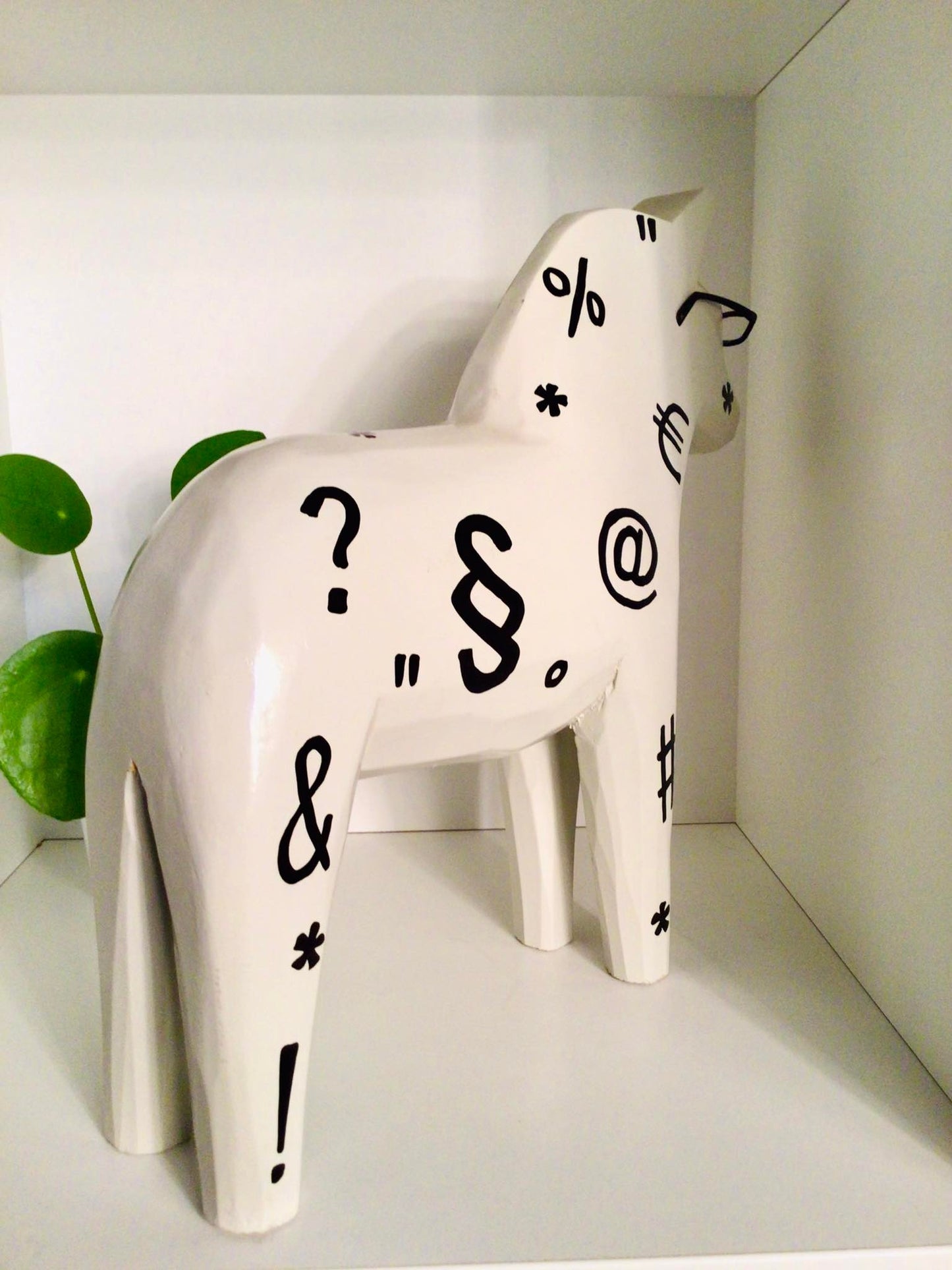 Vintage houten Ikea dala paard