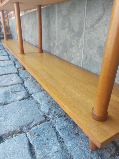 Vintage wandmeubel/stokkenkast