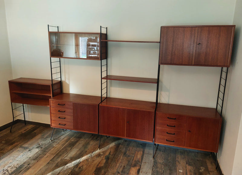 Vintages modulair wandmeubel
