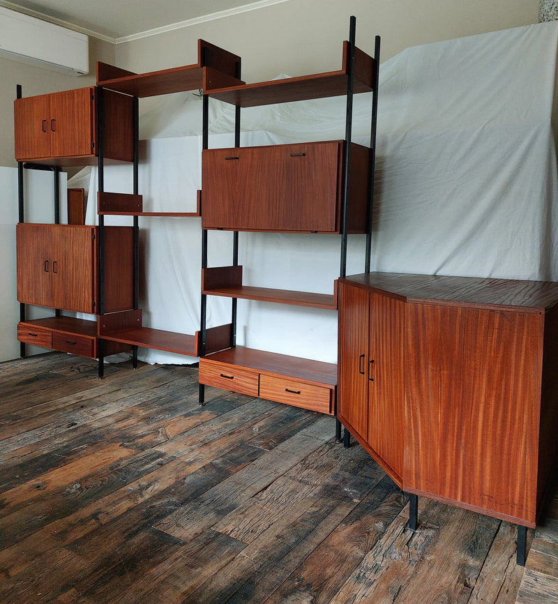 Vintage modulair wandmeubel