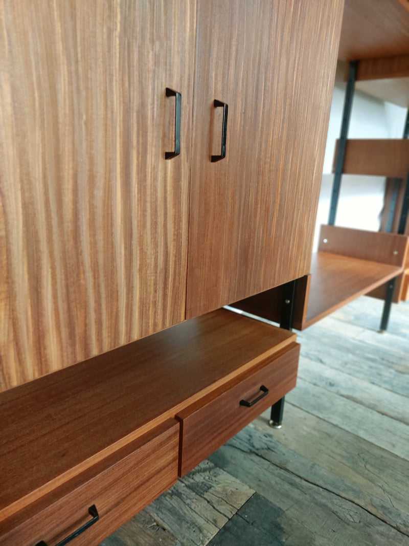 Vintage modulair wandmeubel