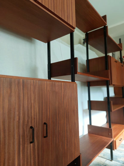 Vintage modulair wandmeubel