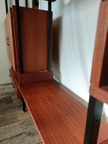 Vintage modulair wandmeubel