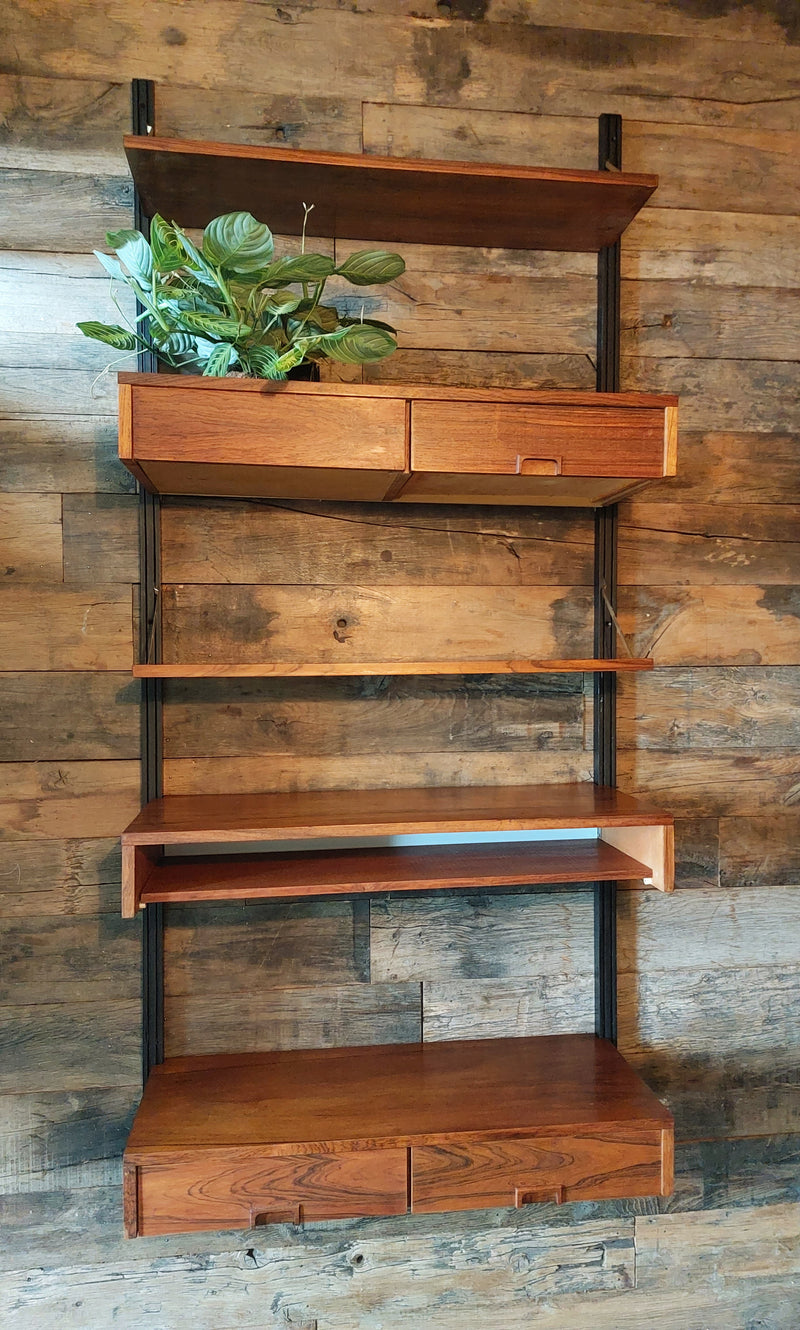 Vintage Deens modulair wandmeubel