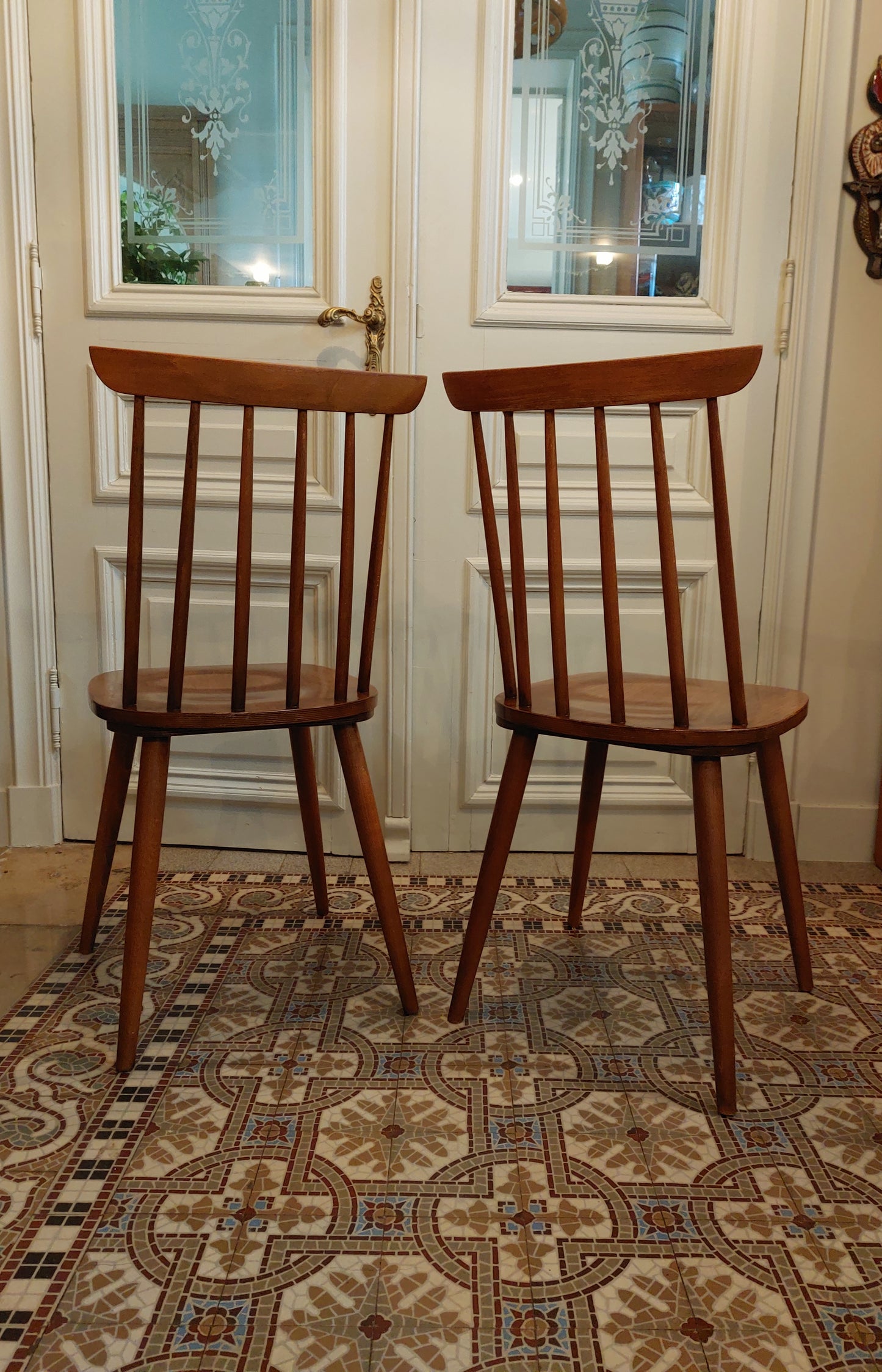 Vintage spijlenstoelen