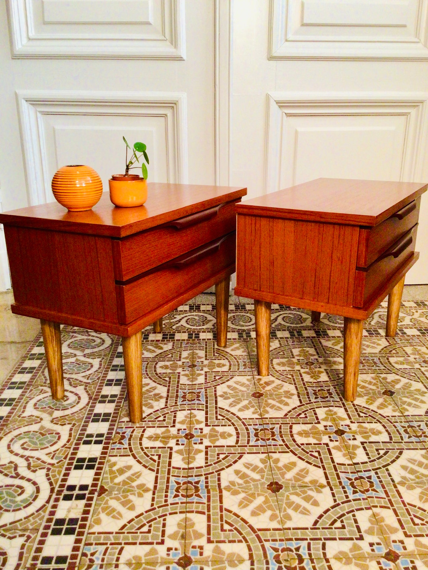 Vintage Deense nachtkastjes