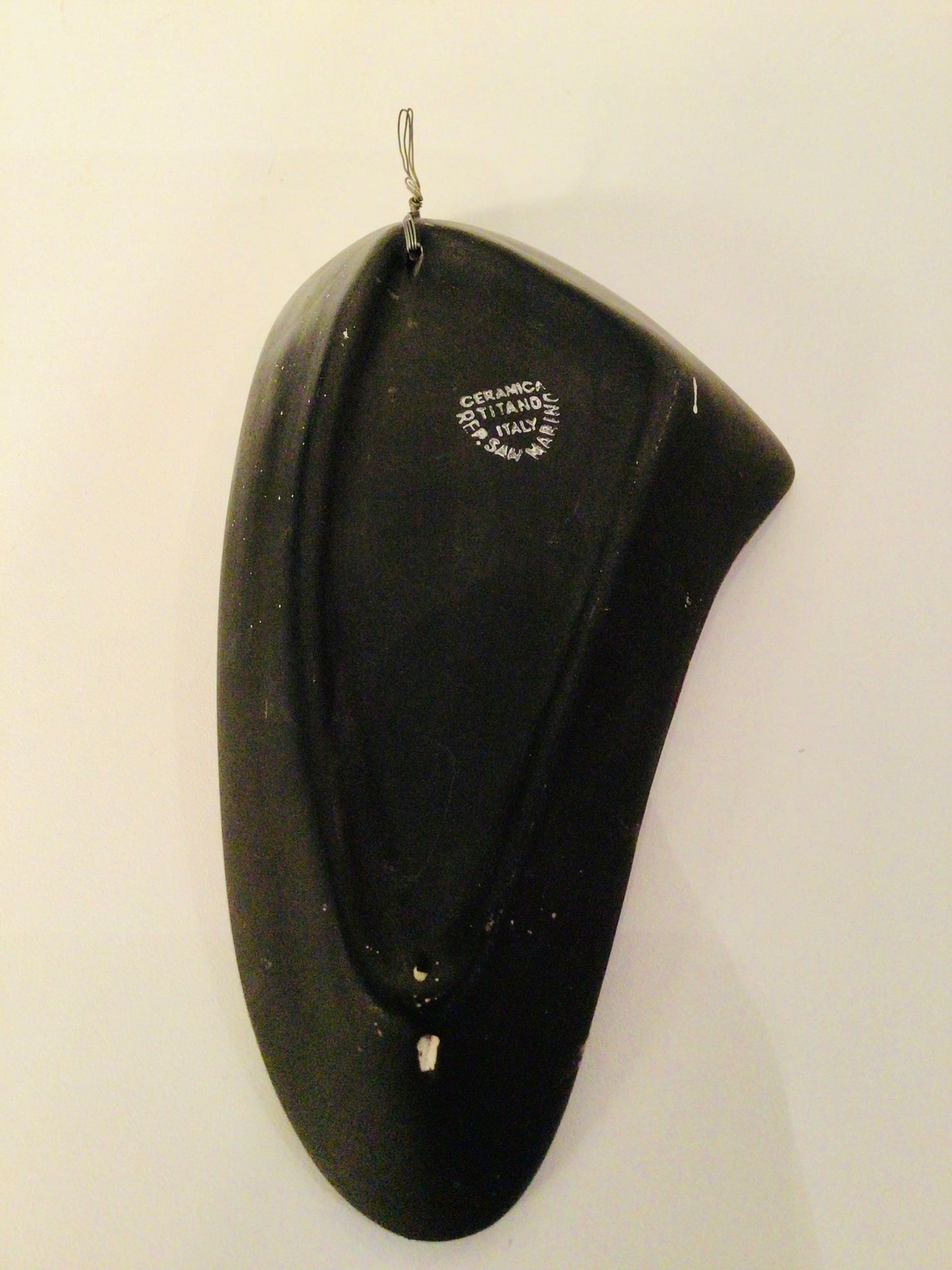 Vintage Italiaans wandkeramiek-schaaltje