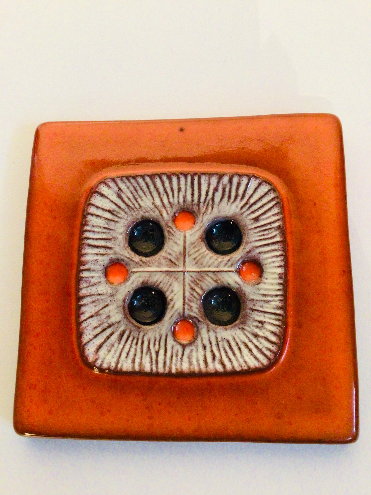 Vintage Oswald Tieberghien tegel