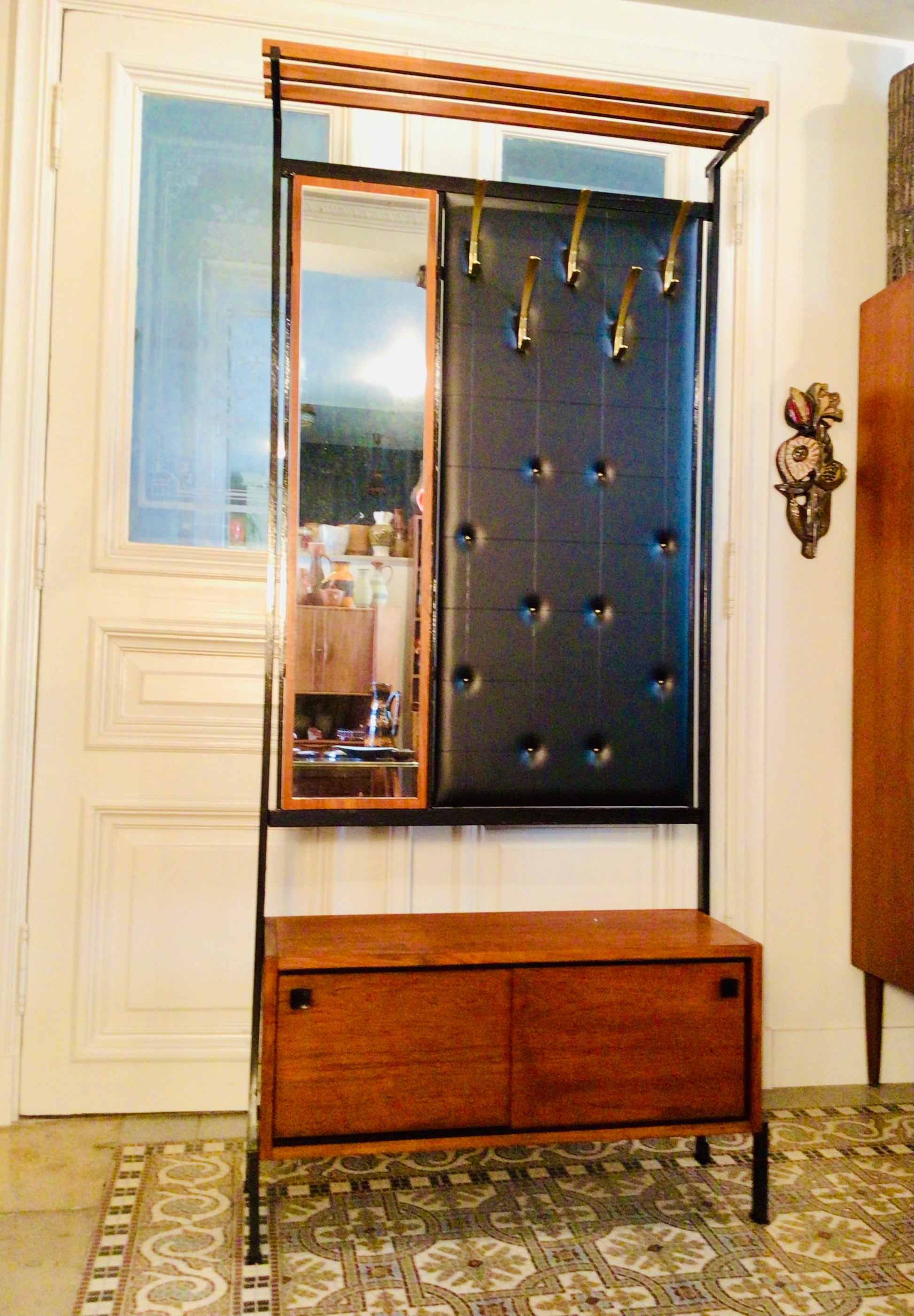 Vintage halmeubel/kapstok – liesbeth coryn antiques