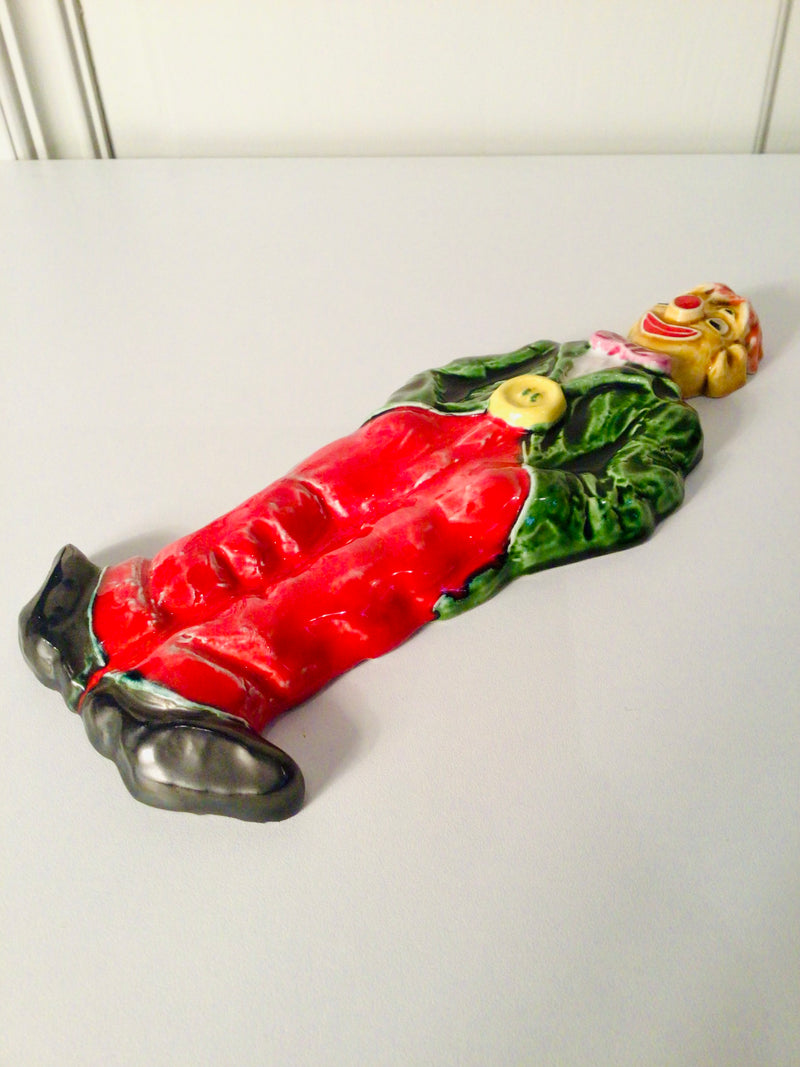 Vintage wandkeramiek - clown