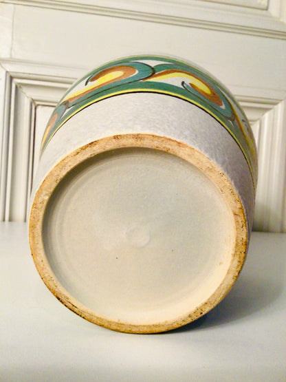 Vintage kleurrijke bloempot