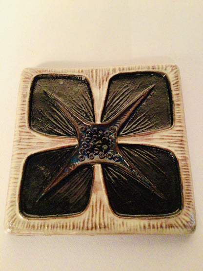 Vintage Oswald Tieberghien tegel