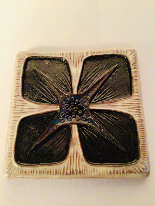 Vintage Oswald Tieberghien tegel