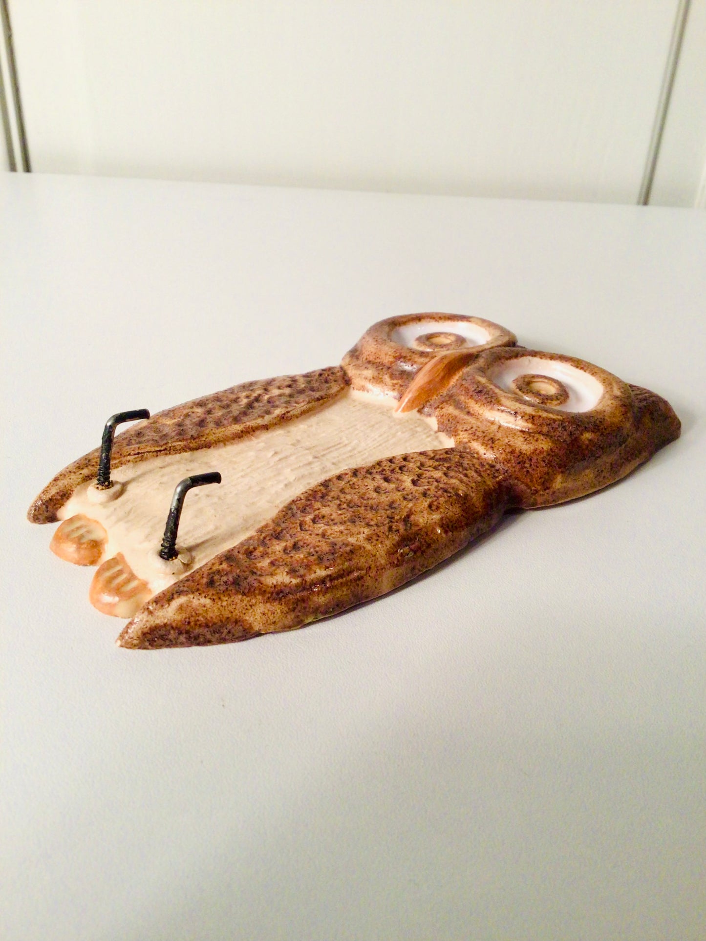 Vintage wandkeramiek - Uil