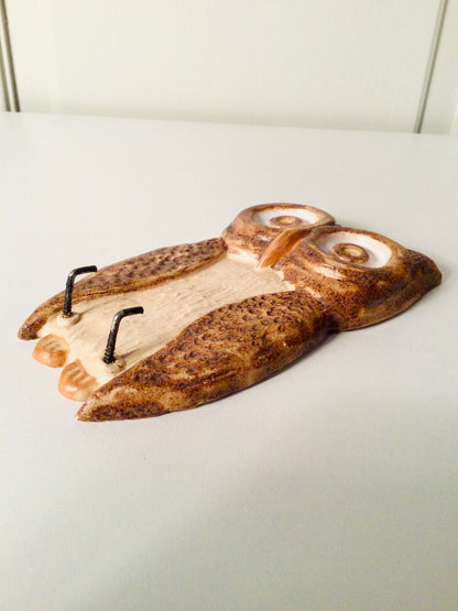 Vintage wandkeramiek - Uil