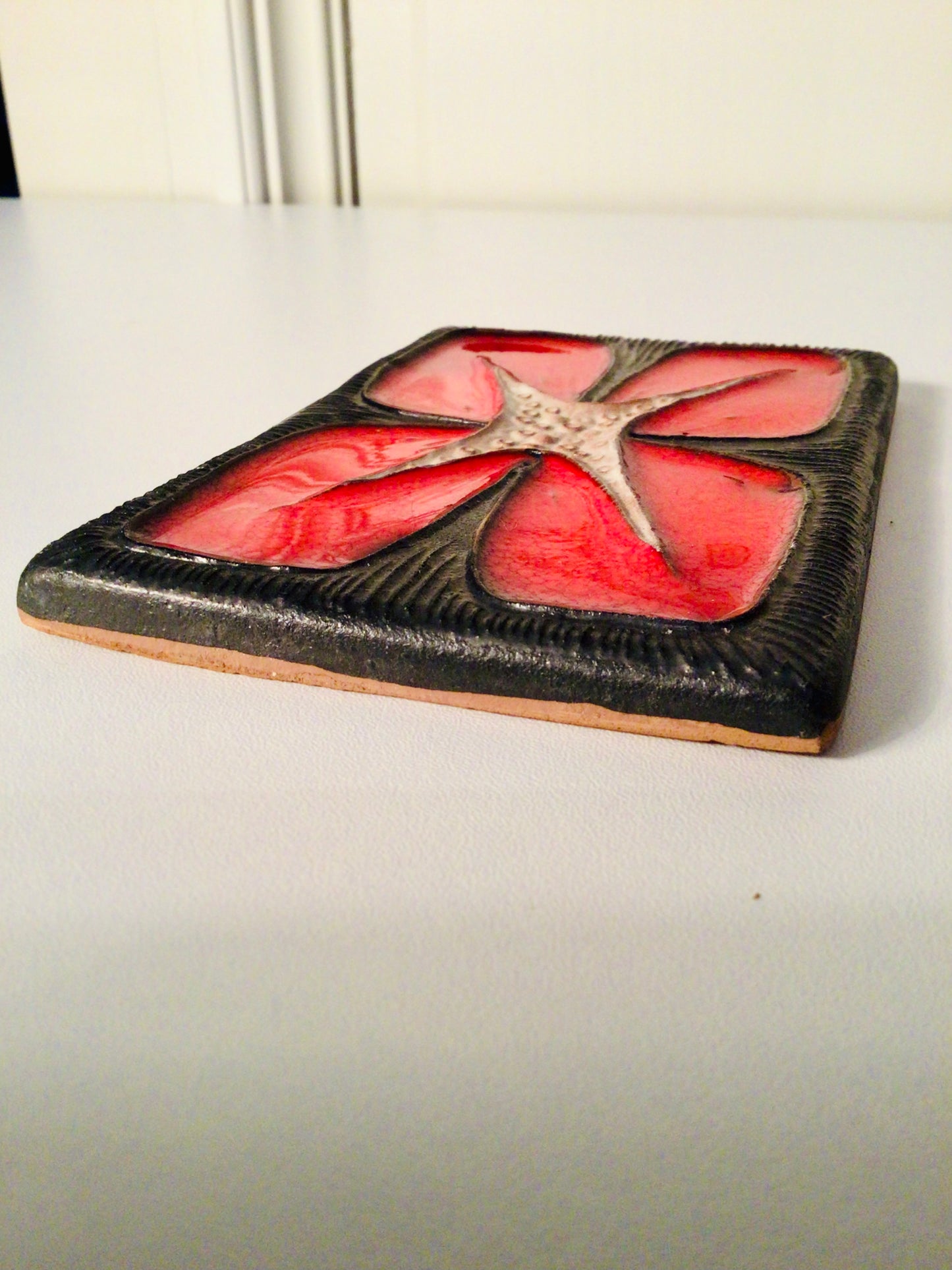 Vintage Oswald Tieberghien tegel