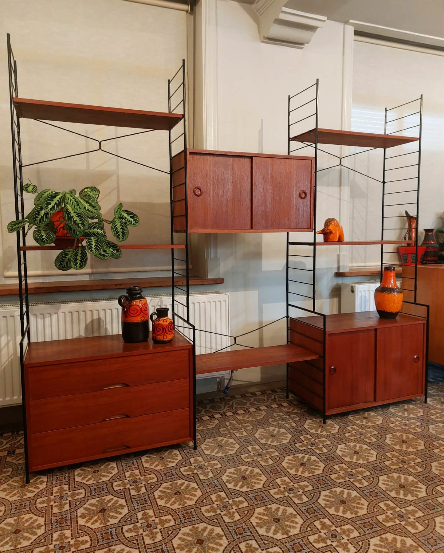 Vintage modulair wandsysteem