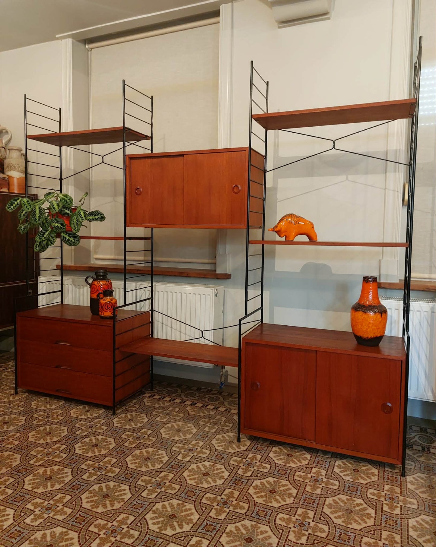 Vintage modulair wandsysteem