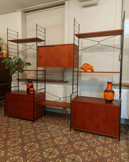 Vintage modulair wandsysteem