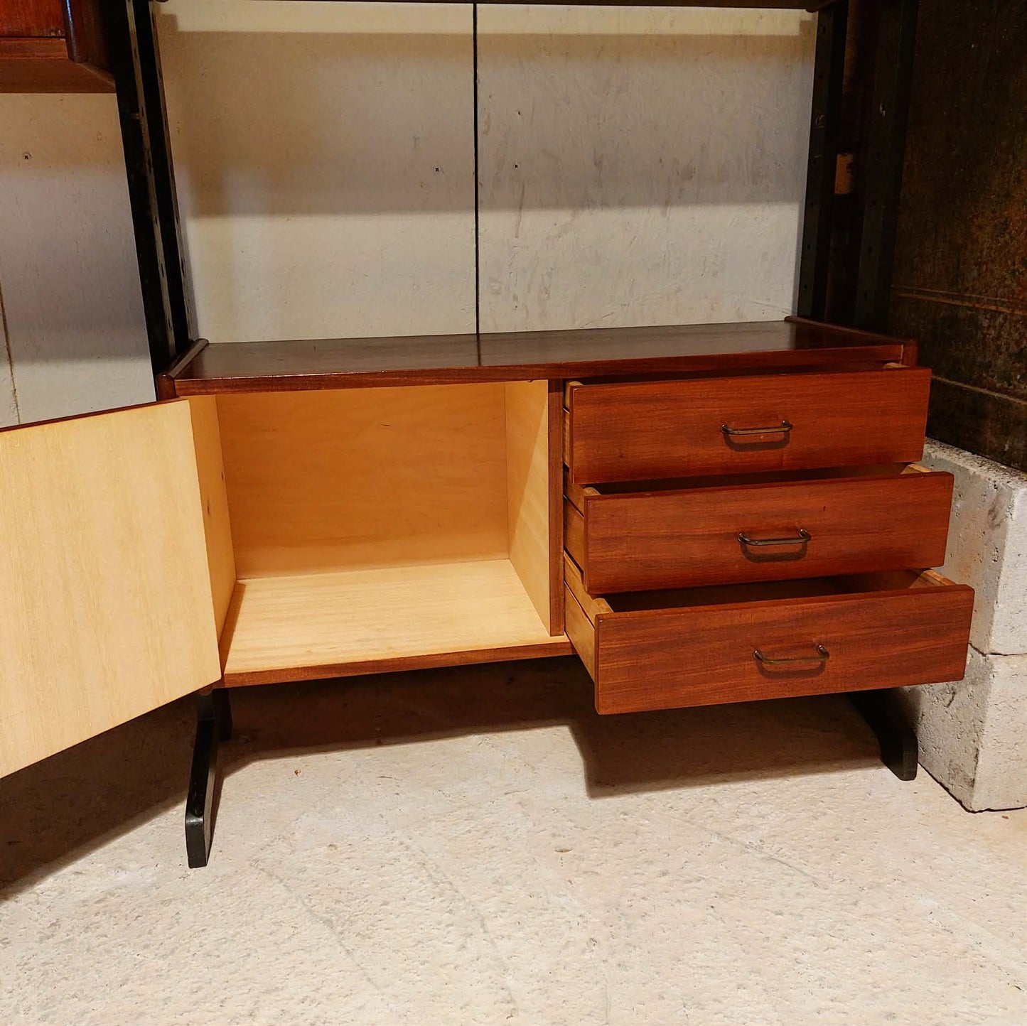 Vintage modulair wandsysteem