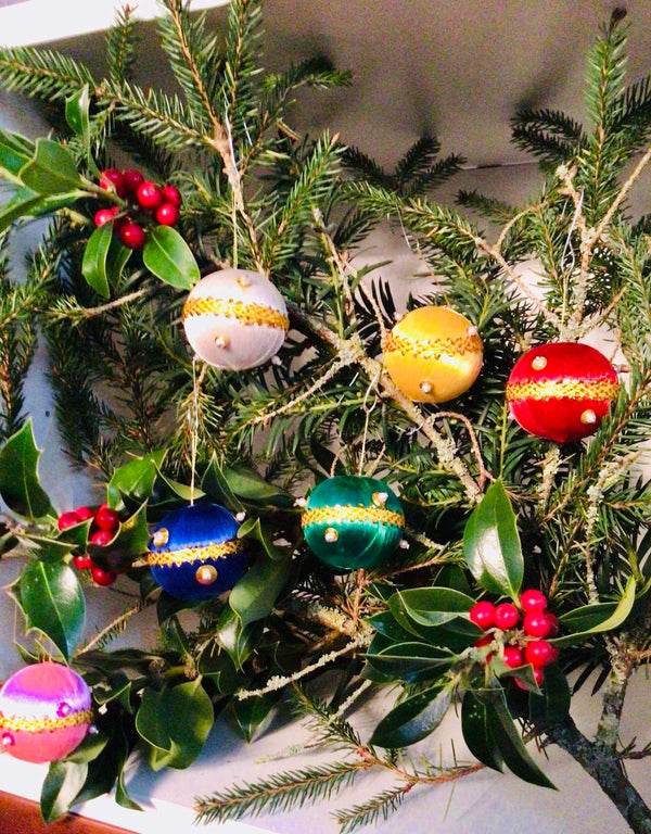 Vintage kerstballen