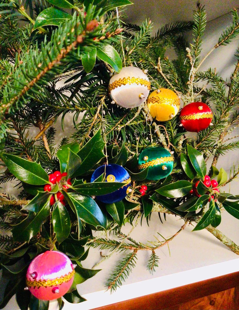 Vintage kerstballen