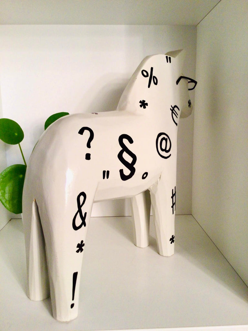 Vintage houten Ikea dala paard